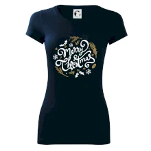 Merry christmas - nápis guľatý