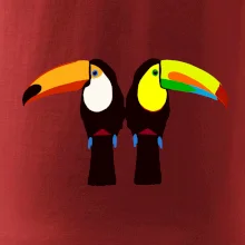 Dva barevní tukani (Moňas)