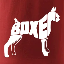 Boxer nápis v tele