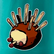 Gaštanový ježko - prsník