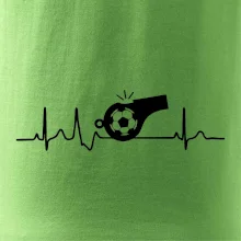 EKG futbal rozhodca a píšťalka