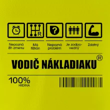 Čiarový kód - Vodič nákladiaku Čiarový kód - Vodič nákladiaku