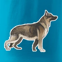 Nemecký ovčiak - hnedý kreslený