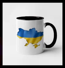 Ukrajina vlajka mapa Ukrajina vlajka mapa