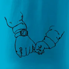 Otec a syn ruky obrys