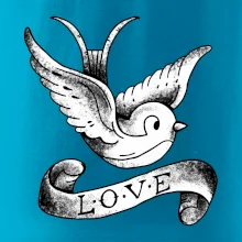 Love holubica - kreslená