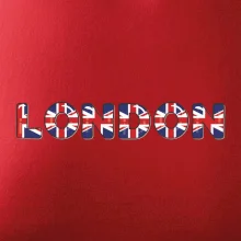 Nápis London vlajka