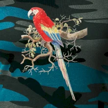 Papagáj  na listnatom strome