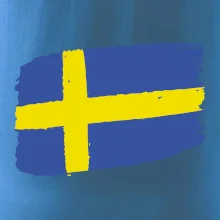 Švédsko vlajka štetkou