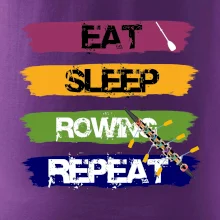 Eat sleep rowing repeat farebné