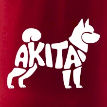 Akita Inu - Nápis v tele
