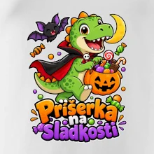 Príšerka na sladkosti - dinosaurus s tekvicou