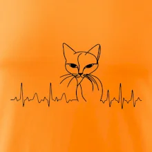 EKG krivka mačka