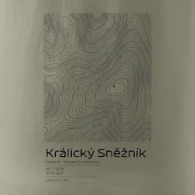 Králický Sněžník - vrstevnice v obdĺžniku