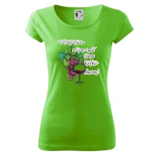 V tomto tričku môžem vypiť vína koľko chcem