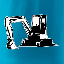 Bager bez nápisu čiernobiely Bager bez nápisu čiernobiely