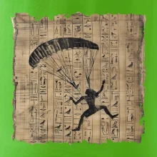 Egyptské hieroglyfy paraglide