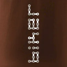 Biker nápis na výšku reťaz