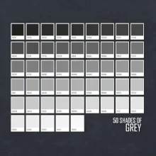 50 farebných odtieňov šedej