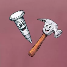 Parové tričko - Kladivo a klinec