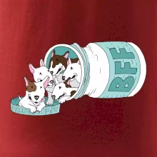 Bullterrier Friends Forever zelené (Pecka design)