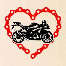 Moto srdce reťaz - superšport