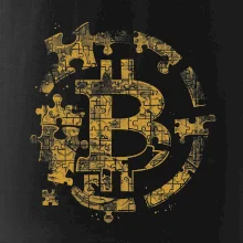 Logo bitcoin puzzle