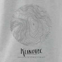 Klínovec - vrstevnice v kruhu
