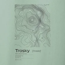 Trosky - vrstevnice v obdĺžniku