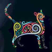 Mačka farebné krivky