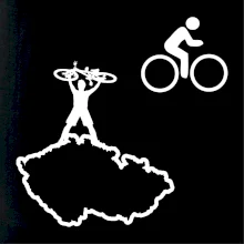 Mapa ČR + kolo na prsu