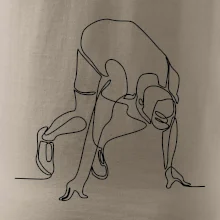 Bežec na štarte jedným ťahom Bežec na štarte jedným ťahom