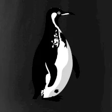 Tučniak čiernobiely z boku