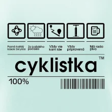 Čiarový kód - cyklistka