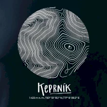 Keprník - vrstevnice v kruhu
