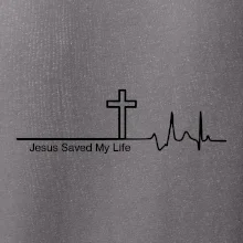 Jesus Saved My Life kríž ekg