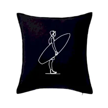 Surfer stojaci jedným ťahom