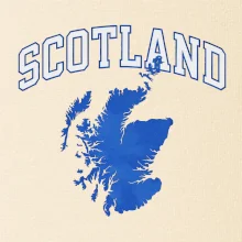 Scotland nápis s mapou