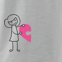 Párové tričká puzzle postavička