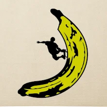 Skateboardista na banánu