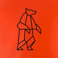 Geometria ľadový medveď stojaci