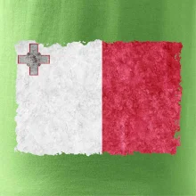 Vlajka Malta ohrýzaná