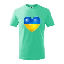 Ukrajina srdce vlajka