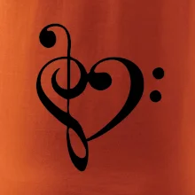 Husľový kľúč srdce