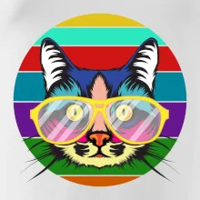 Mačka pri farebnom západe