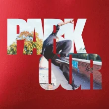 Parkour nápis v meste