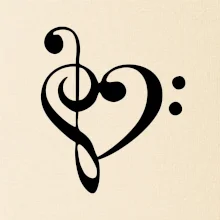 Husľový kľúč srdce Husľový kľúč srdce