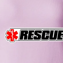 Záchranár rescue kríž červený