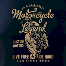 Motorcycle Legend Live free Ride hard