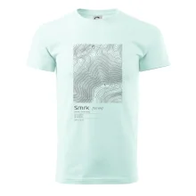 Smrk - vrstevnice v obdĺžniku